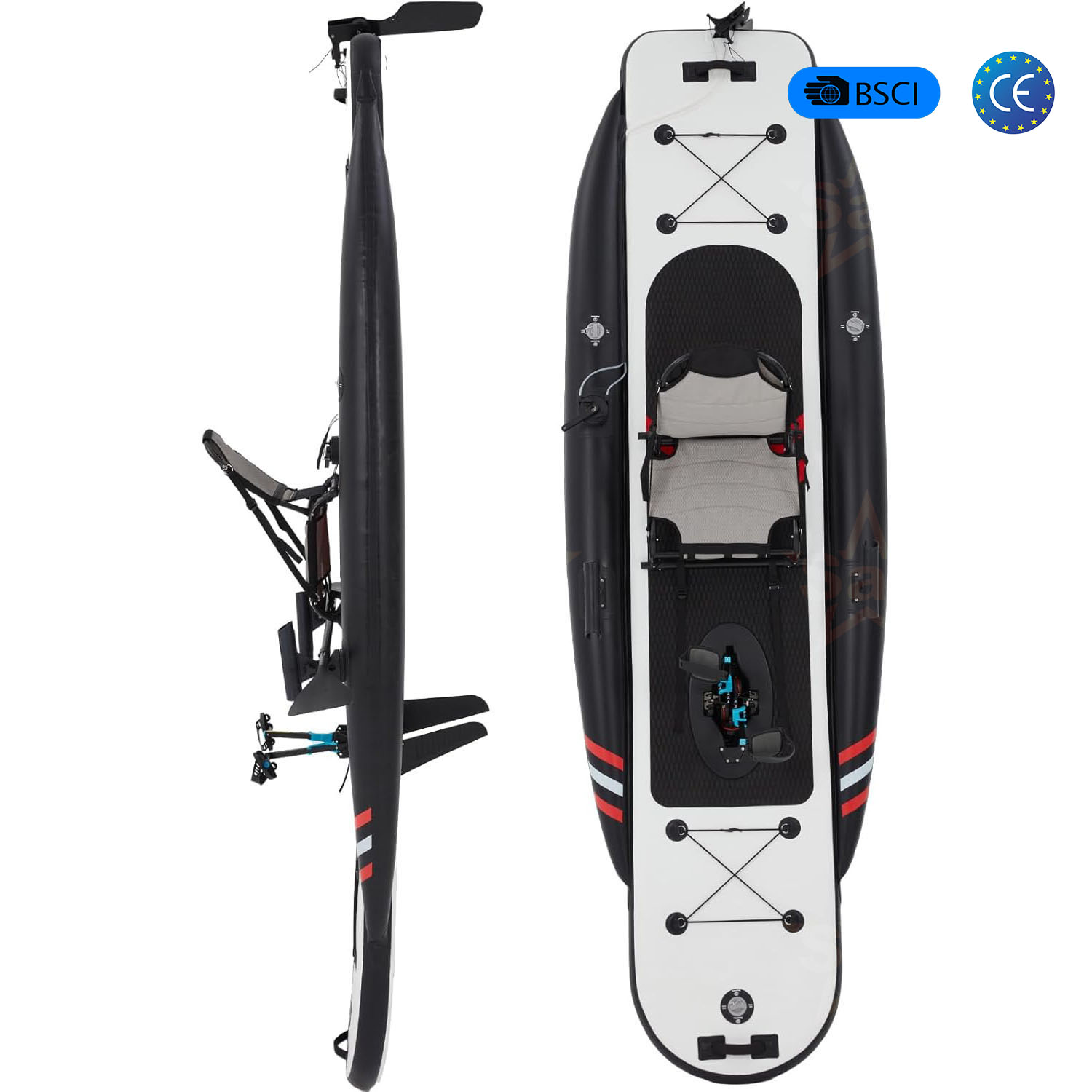 Высококачественный надувной пе – обзор и цена Fishing Kayak Inflatable